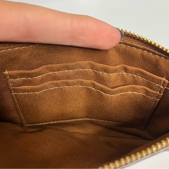 Coach corner zip wristlet caramel small - Picture 7 of 7